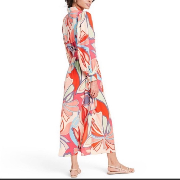 Alexis x Target Floral Long Sleeve Robe Dress - Picture 7 of 13